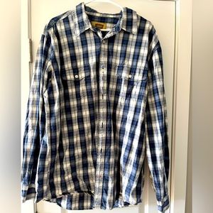 Plaid long sleeve button down